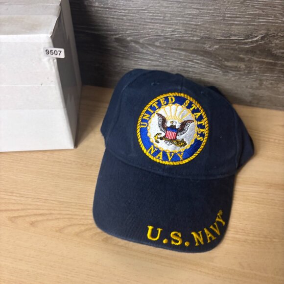 US Navy Hat Cap Strap Back Blue United States Adjustable - Picture 11 of 11